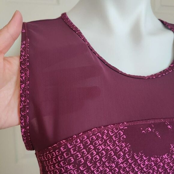 American Eagle Outfitters Live Your Life peplum floral mesh athletic tank - Picture 4 of 11